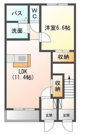 サニーヒル上町屋の物件間取画像